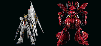 【鋼彈】傳奇對決再現！PG UNLEASHED ν鋼彈 vs. 沙薩比，鋼普拉45周年紀念池榮耀登場！